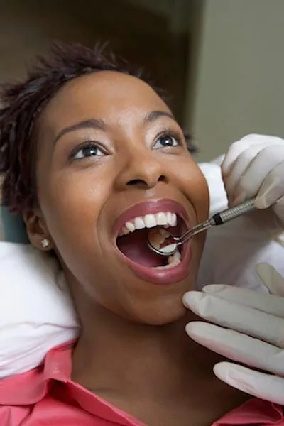 woman at her first dental appointment at Optima Dental